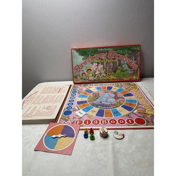 Vintage Strawberry Shortcake Rescues Fig Boot Board Game - Picture 1 of 7